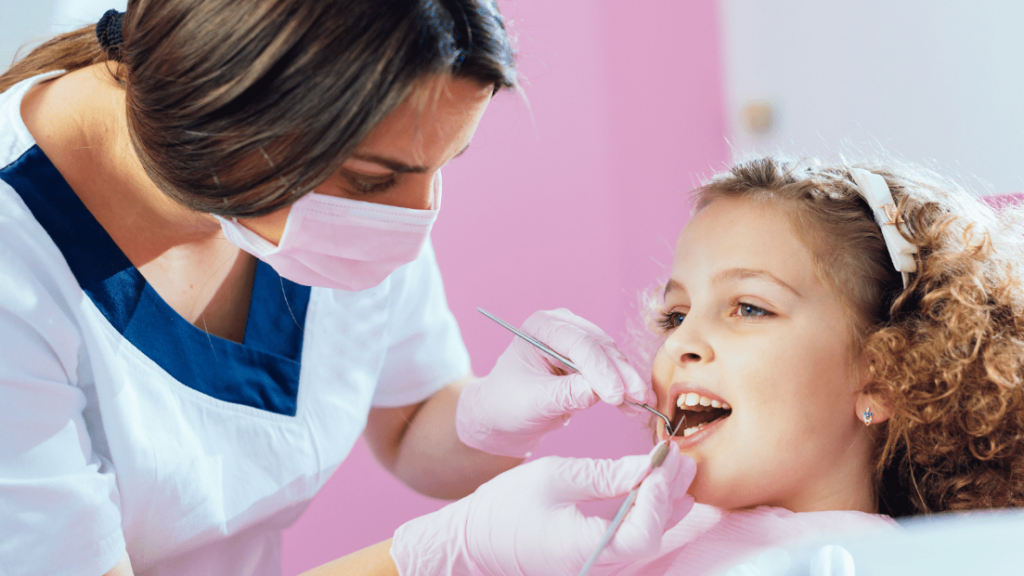 Dental Procedure being done on child