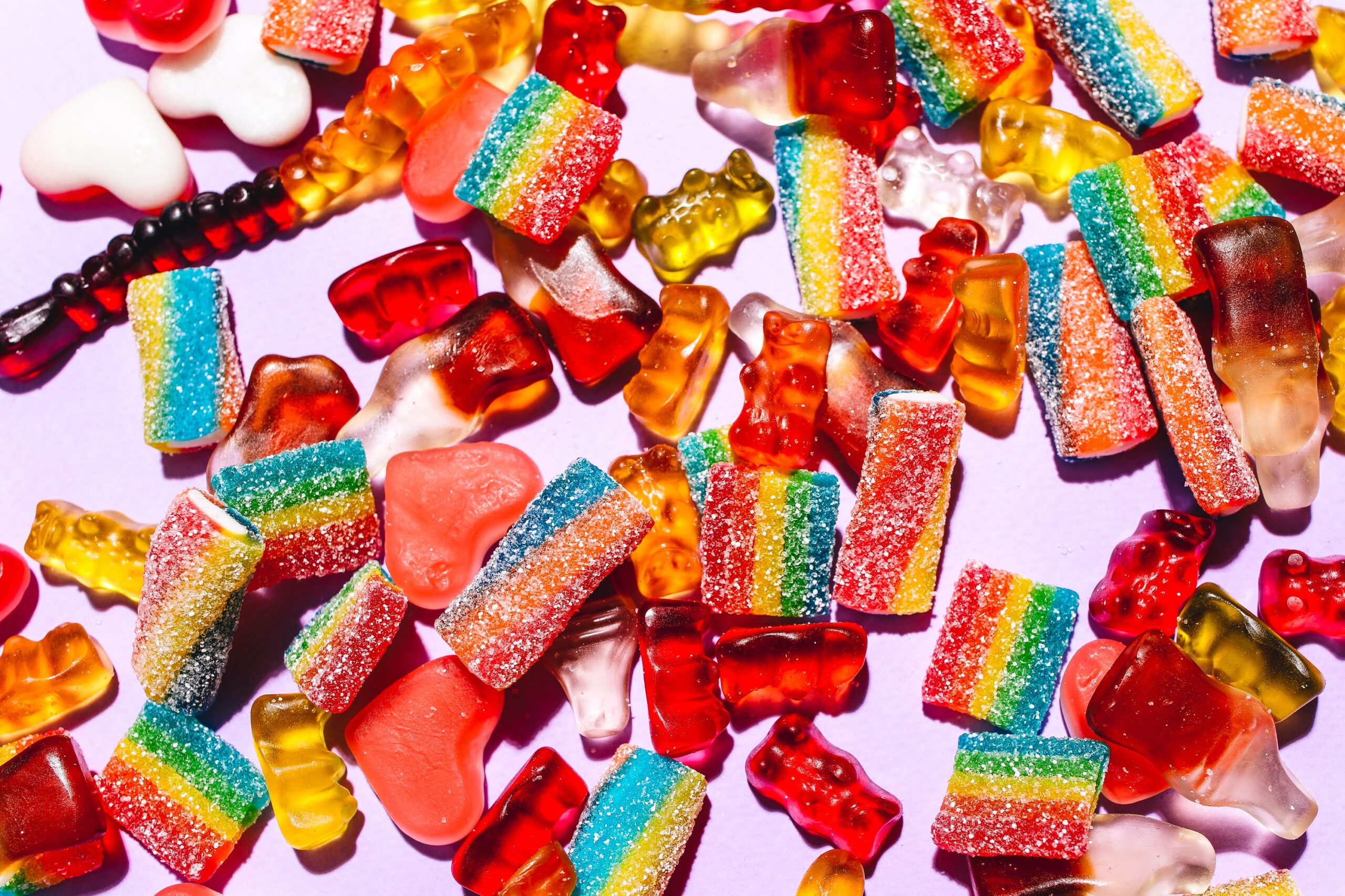 Colorful candy - gummy bears and sweets